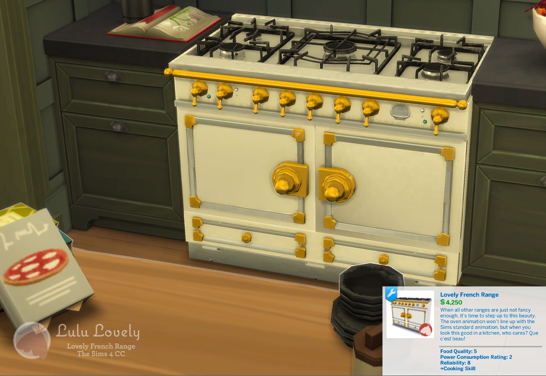 Lovely French Range | Sims 4 Mod by Lulu Lovely
