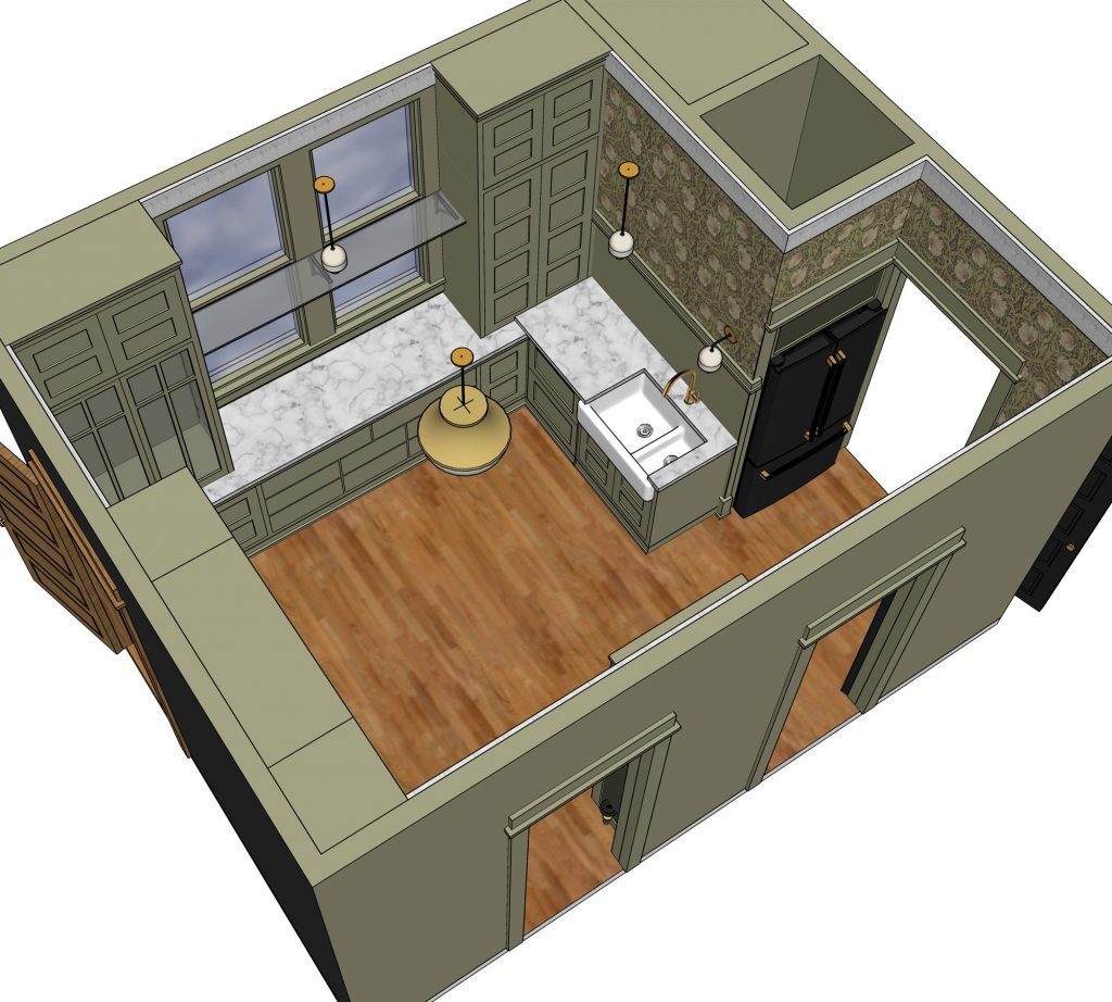 Balch Kitchen 3D View