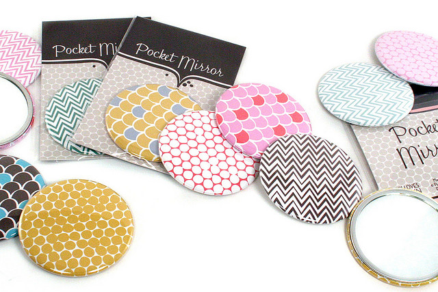 Pocket Mirrors | Pink Loves Brown